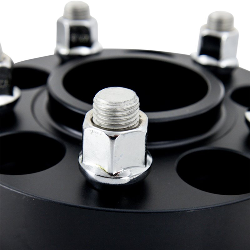 Mishimoto | Wheel Spacers, 5x100, 56.1 Center Bore, M12x1.25, 25mm Thick, Black - Saab / Scion / Subaru / Toyota 1993-2023