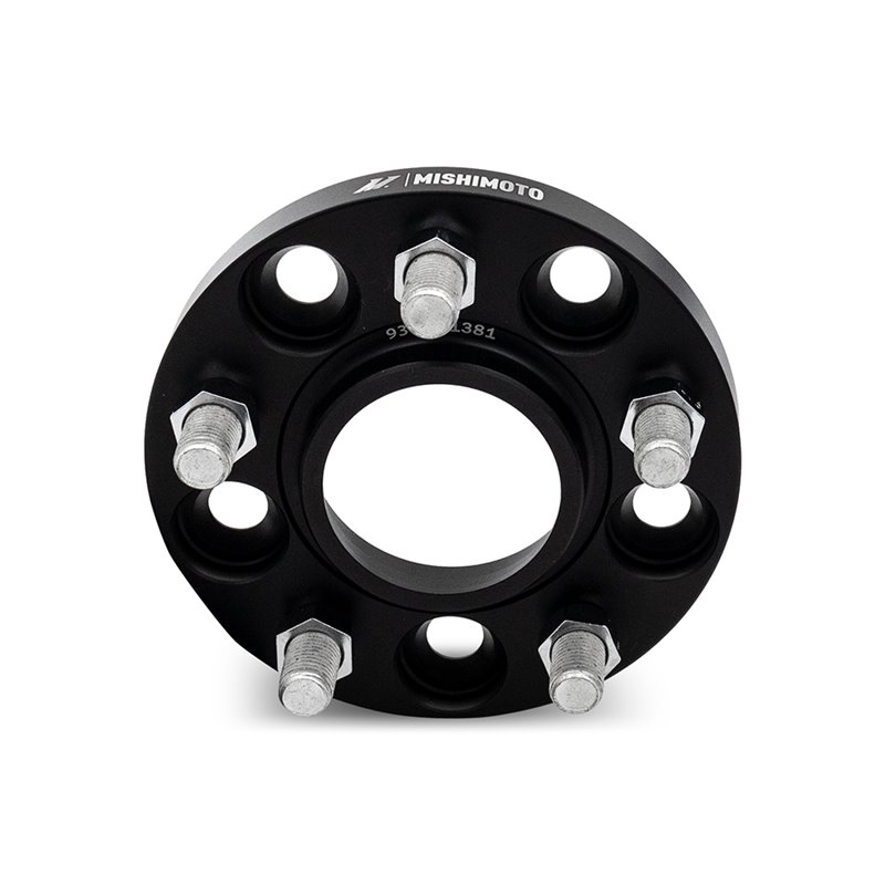Mishimoto | Wheel Spacers, 5x114.3, 64.1 Center Bore, M14x1.5, 15mm Thick, Black - 3 / Y  2017-2024