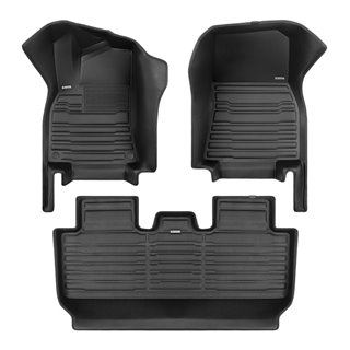 TuxMat | Floor Mats (1st & 2nd Row) - Model Y 5-Seater 2020-2024