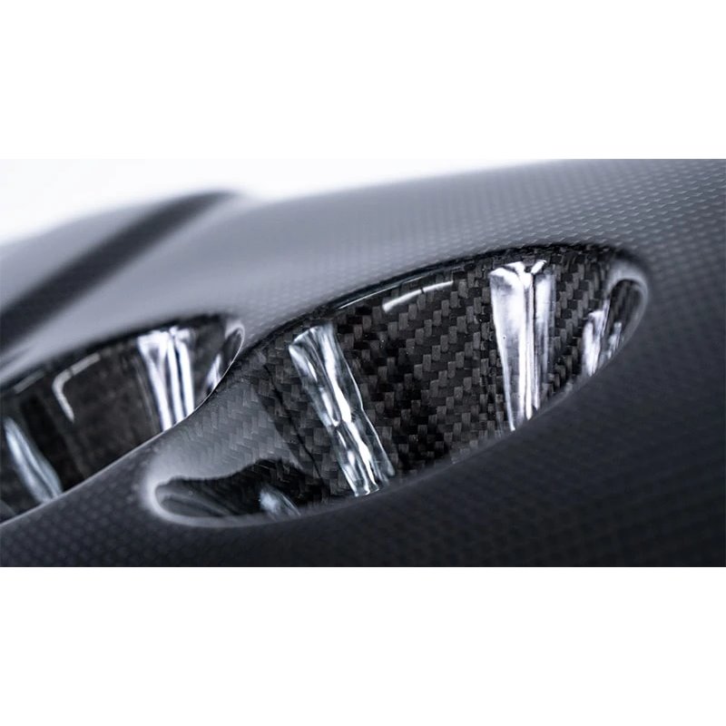 CorkSport | Carbon Fiber Engine Cover (Black Logo) - Mazda3 2014-2014 CorkSport Engine Dress Up