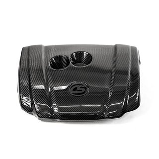 CorkSport | Carbon Fiber Engine Cover (Black Logo) - Mazda3 2014-2014 CorkSport Engine Dress Up