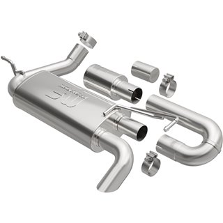 Magnaflow | Overland Series Stainless Axle-Back System - Wrangler (JK) / Wrangler (JL) 3.6L / 3.8L 2007-2018