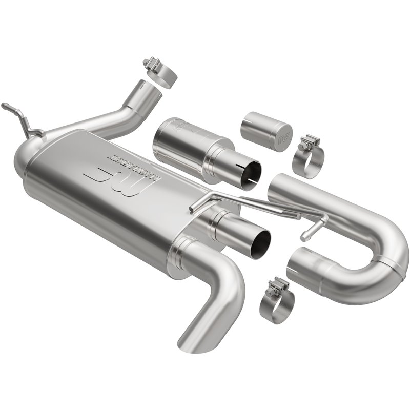 Magnaflow | Overland Series Stainless Axle-Back System - Wrangler (JK) / Wrangler (JL) 3.6L / 3.8L 2007-2018