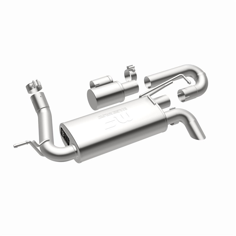 Magnaflow | Overland Series Stainless Axle-Back System - Wrangler (JK) / Wrangler (JL) 3.6L / 3.8L 2007-2018