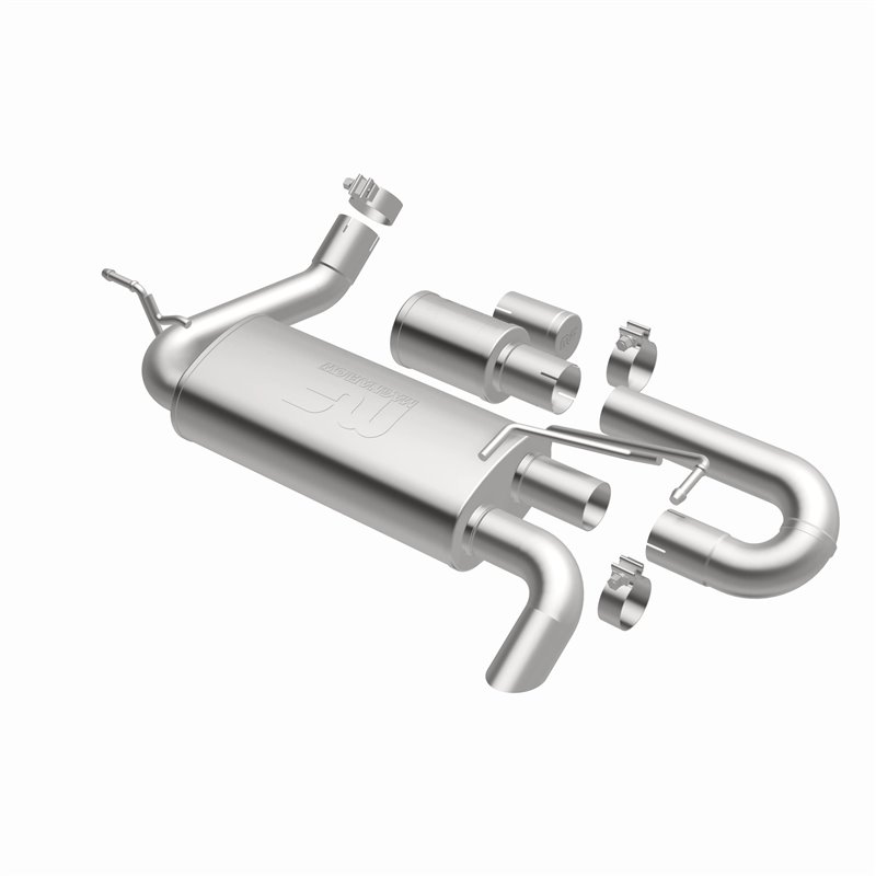 Magnaflow | Overland Series Stainless Axle-Back System - Wrangler (JK) / Wrangler (JL) 3.6L / 3.8L 2007-2018