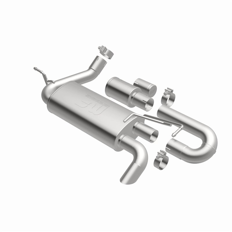Magnaflow | Overland Series Stainless Axle-Back System - Wrangler (JK) / Wrangler (JL) 3.6L / 3.8L 2007-2018