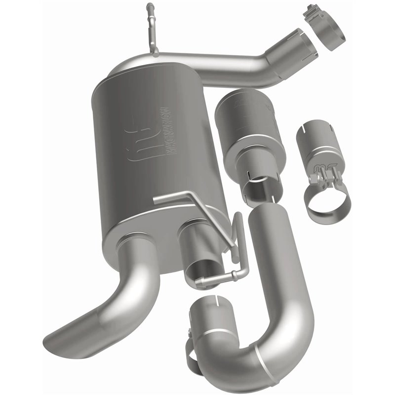Magnaflow | Overland Series Stainless Axle-Back System - Wrangler (JK) / Wrangler (JL) 3.6L / 3.8L 2007-2018