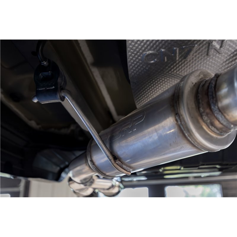 MBRP | 3in Axle-Back, Single Rear Exit, T304 and CF. - Elantra N Line / N Line Ultimate 1.6T 2021-2024