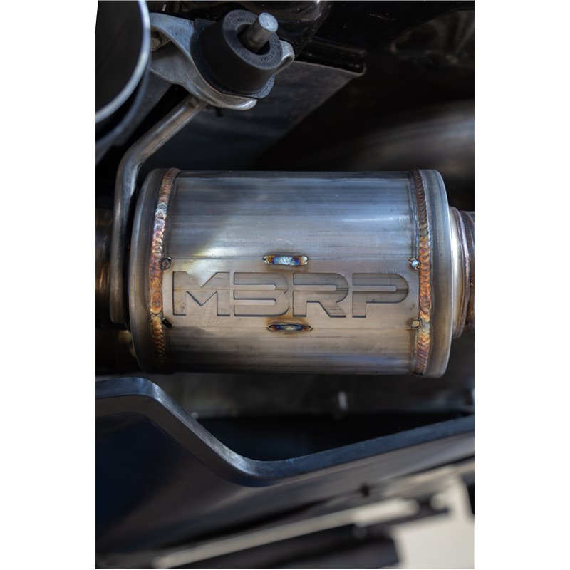 MBRP | 3in Cat-Back, Quad Split Rear Exit, Active, T304 with CF Tips. - Corvette 6.2L 2020-2024