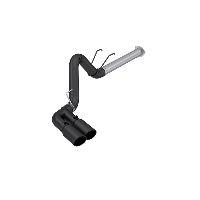 MBRP | 4in. Filter Back. Single Side Dual Exit. BLK - F-250 / F-350 6.7L 2017-2024