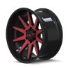 ION | 143 20x9.0 ET18 - Gloss Black Red Machined