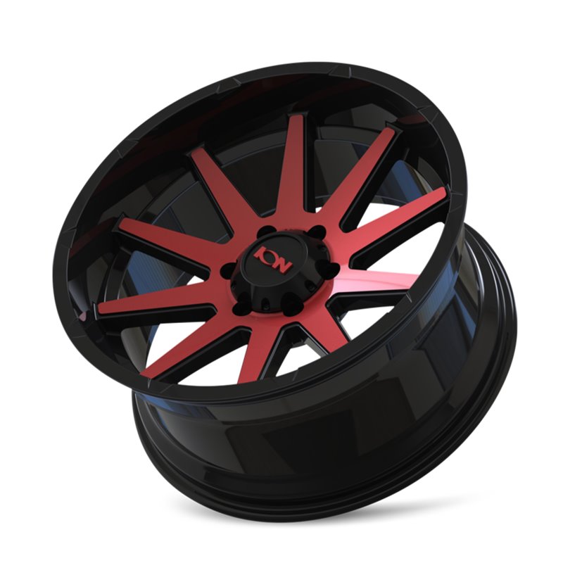 ION | 143 18x9.0 ET0 - Gloss Black Red Machined