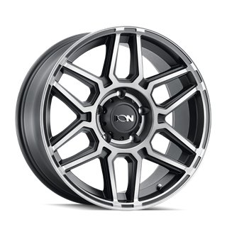 ION | 146 17x9.0 ET0 - Matte Black Machined With Dark