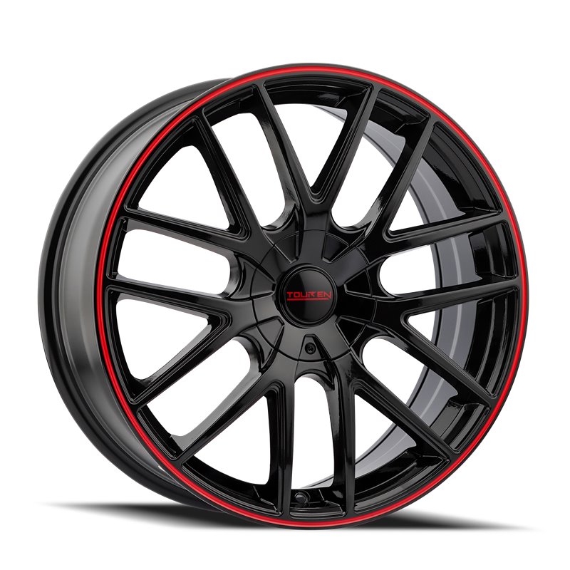 TOUREN | TR60 20x8.5 ET20 - Gloss Black With Red Ring