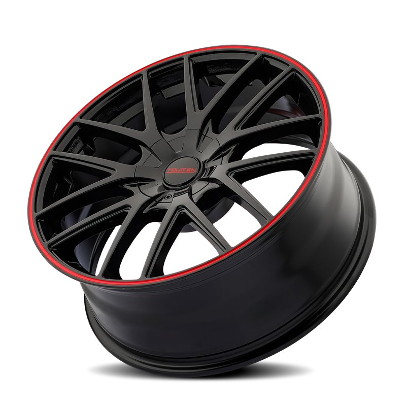TOUREN | TR60 20x8.5 ET20 - Gloss Black With Red Ring