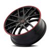 TOUREN | TR60 20x8.5 ET40 - Gloss Black With Red Ring