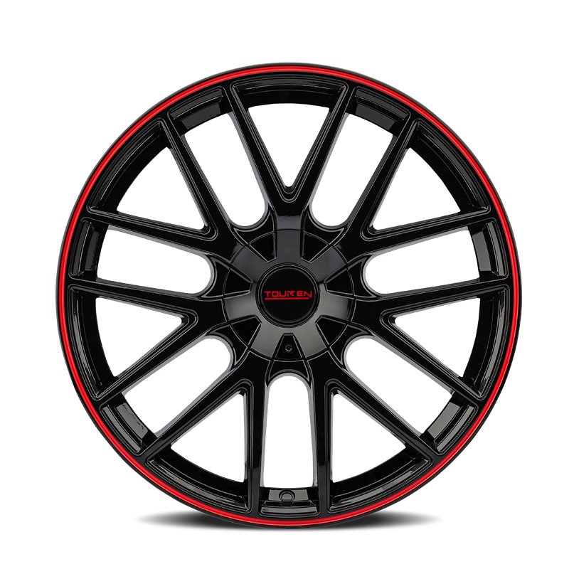 TOUREN | TR60 20x8.5 ET40 - Gloss Black With Red Ring