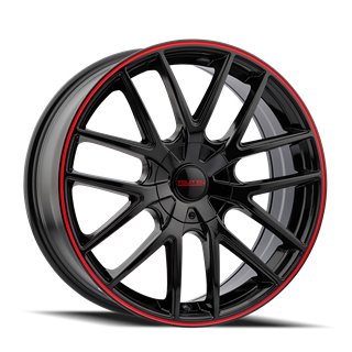 TOUREN | TR60 17x7.5 ET42 - Gloss Black With Red Ring