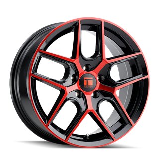 TOUREN | TR79 20x9.0 ET35 - Gloss Black Machined With Red