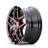 TOUREN | TR79 17x8.0 ET35 - Gloss Black Machined With Red