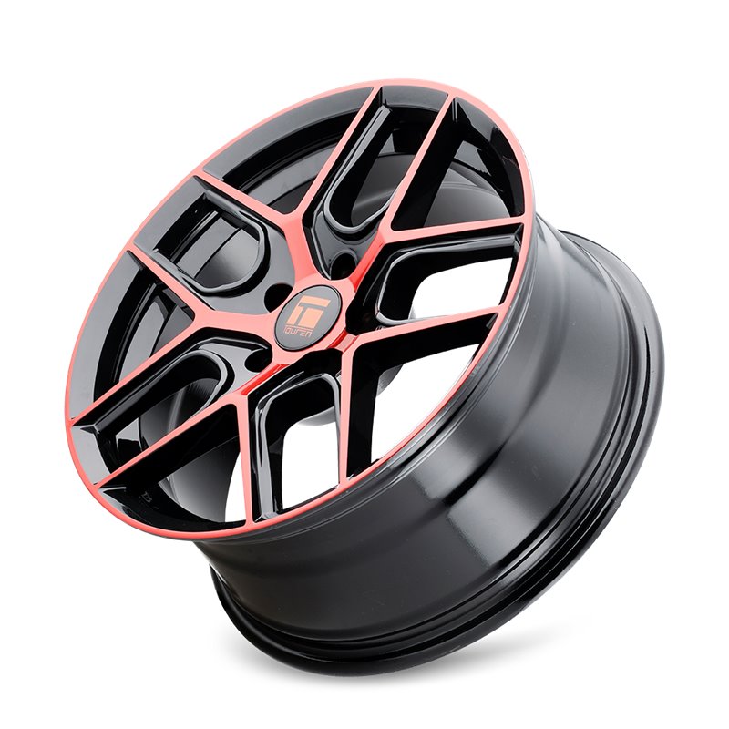 TOUREN | TR79 17x8.0 ET35 - Gloss Black Machined With Red