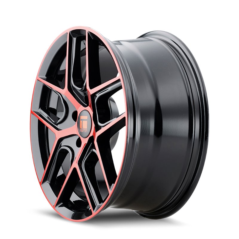 TOUREN | TR79 18x8.0 ET35 - Gloss Black Machined With Red TOUREN Custom Wheels