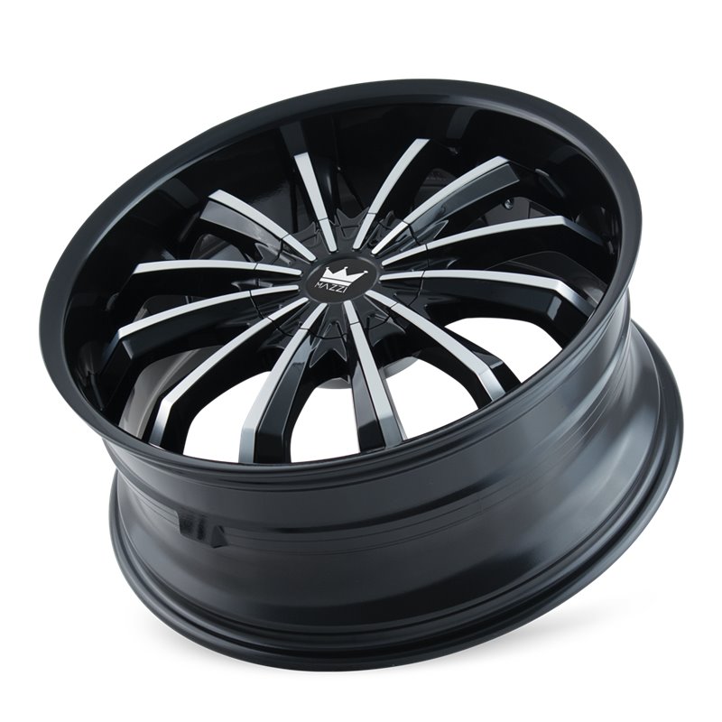 MAZZI | FUSION 22x9.5 ET30 - Gloss Black Machined