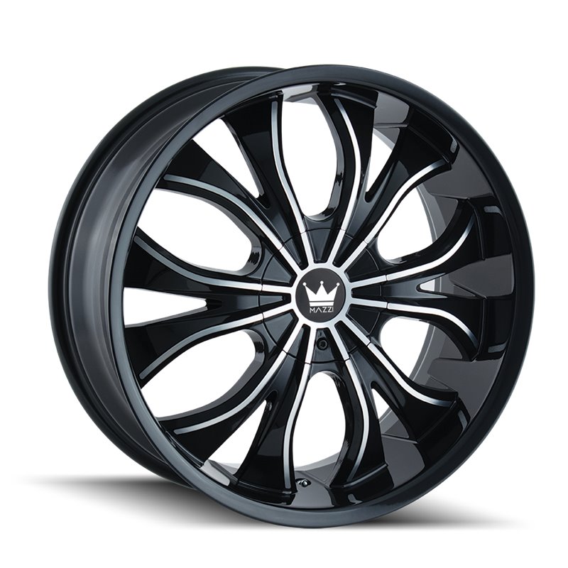 MAZZI | HUSTLER 22x9.5 ET30 - Gloss Black Machined