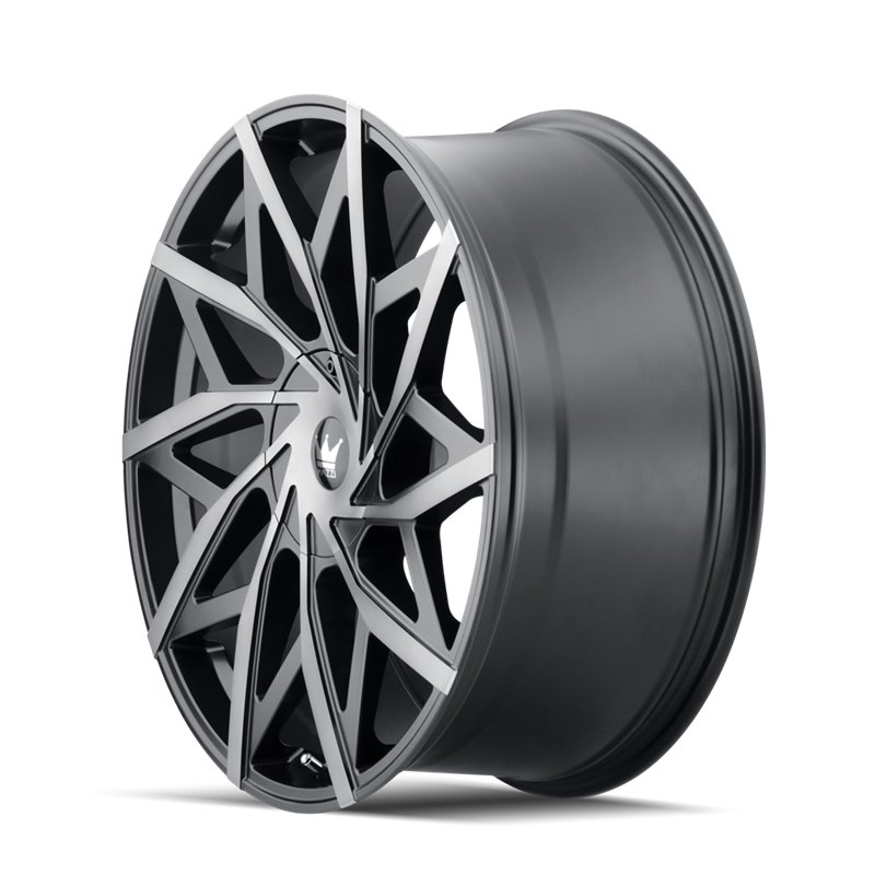 MAZZI | BIG EASY 20x8.5 ET35 - Matte Black Machined With Dark