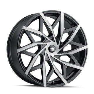 MAZZI | BIG EASY 20x8.5 ET35 - Matte Black Machined With Dark