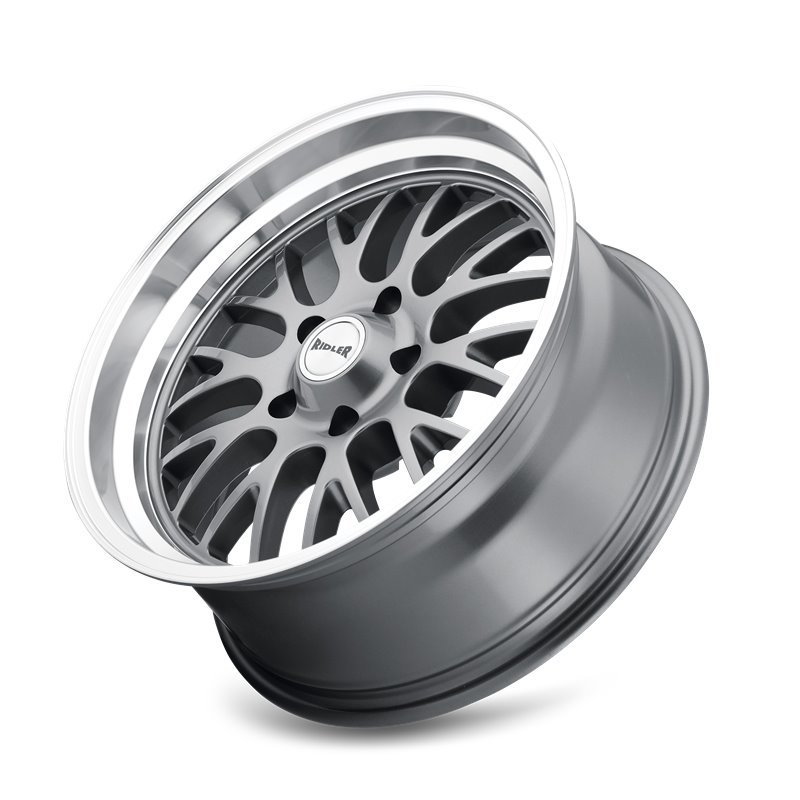 RIDLER | 607 20x10.0 ET0 - Gloss Grey Machined