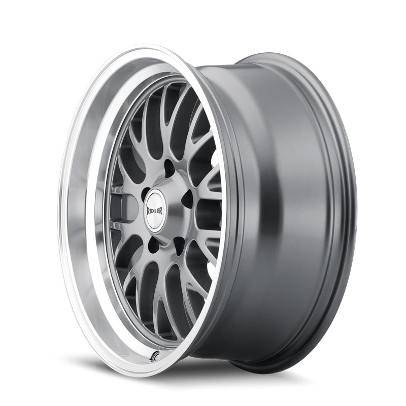 RIDLER | 607 20x10.0 ET0 - Gloss Grey Machined