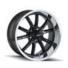 RIDLER | 650 20x8.5 ET0 - Matte Black Polished