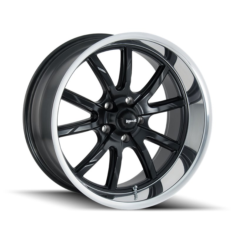 RIDLER | 650 18x8.0 ET0 - Matte Black Polished