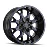 Mayhem | WARRIOR 20x9.0 ET18 - Gloss Black Milled Prism Blue
