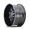 Mayhem | WARRIOR 20x9.0 ET18 - Gloss Black Milled Prism Blue