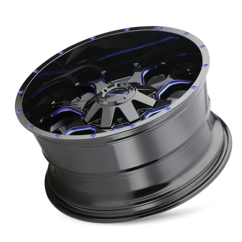 Mayhem | WARRIOR 20x9.0 ET18 - Gloss Black Milled Prism Blue
