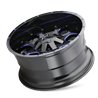 Mayhem | WARRIOR 20x9.0 ET18 - Gloss Black Milled Prism Blue