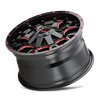 Mayhem | WARRIOR 20x9.0 ET18 - Gloss Black Milled Prism Red