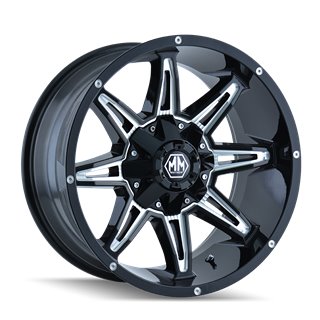 Mayhem | RAMPAGE 20x10.0 ET-25 - Gloss Black Milled