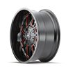 Mayhem | COGENT 20x9.0 ET0 - Gloss Black Milled Prism Red