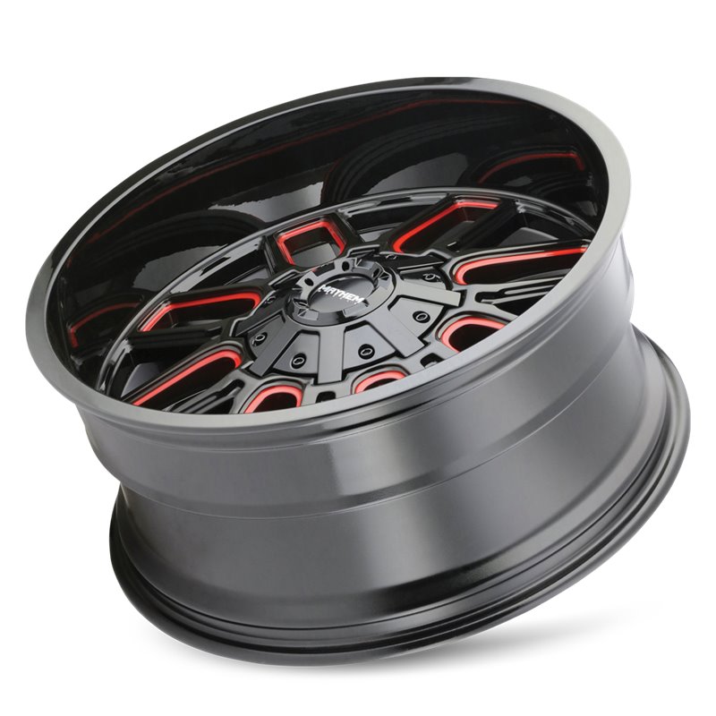 Mayhem | COGENT 20x9.0 ET18 - Gloss Black Milled Prism Red