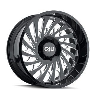 CALI Off-Road | SWITCHBACK 20x10.0 ET-25 - Gloss Black Milled