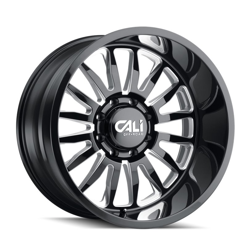 CALI Off-Road | SUMMIT 24x14.0 ET-76 - Gloss Black Milled
