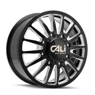 CALI Off-Road | SUMMIT DUALLY 20x8.3 ET115 - Gloss Black Milled
