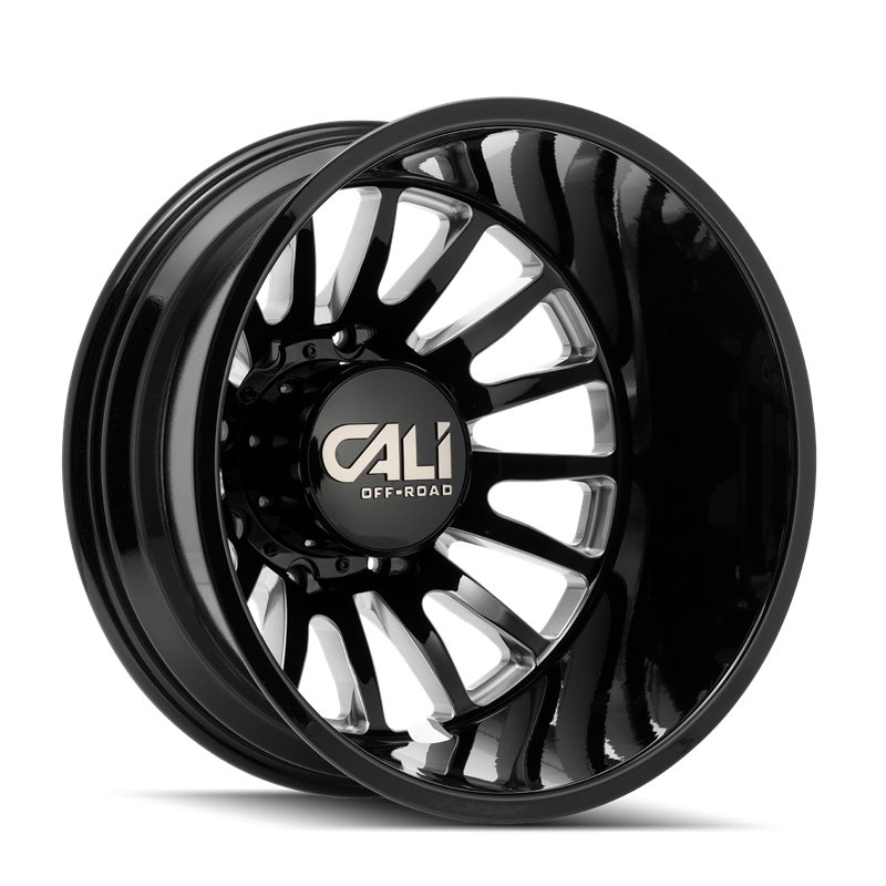 CALI Off-Road | SUMMIT DUALLY 20x8.3 ET115 - Gloss Black Milled