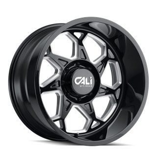 CALI Off-Road | SEVENFOLD 20x10.0 ET-25 - Gloss Black Milled
