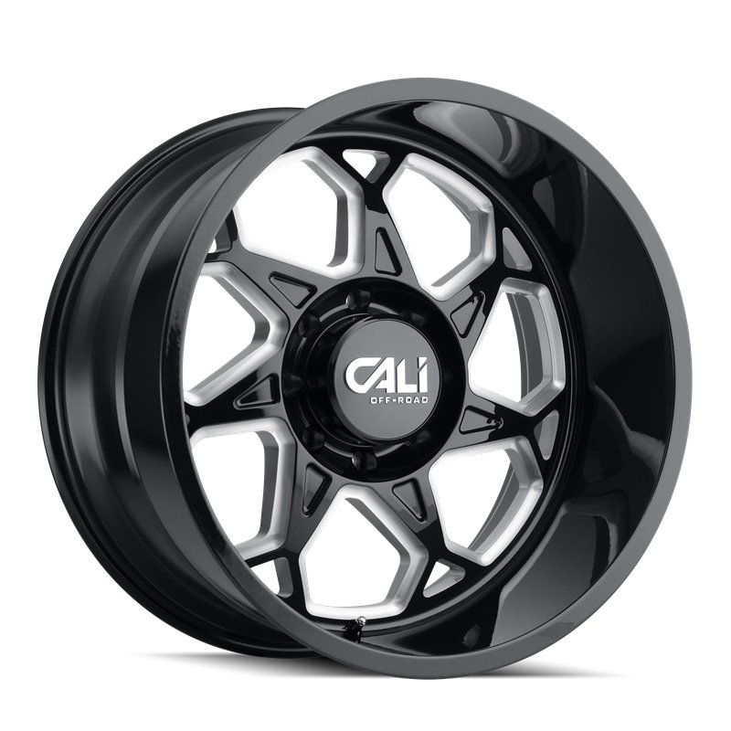 CALI Off-Road | SEVENFOLD 20x12.0 ET-51 - Gloss Black Milled