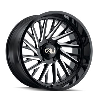 CALI Off-Road | PURGE 24x14.0 ET-76 - Gloss Black Milled