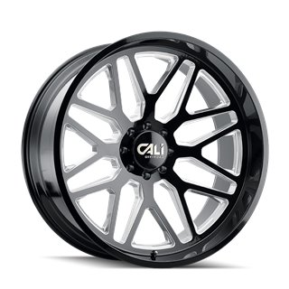 CALI Off-Road | INVADER 22x12.0 ET-51 - Gloss Black Milled